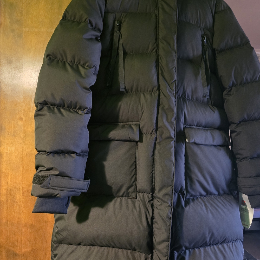 Swiss Tech Black Puffer Jacket